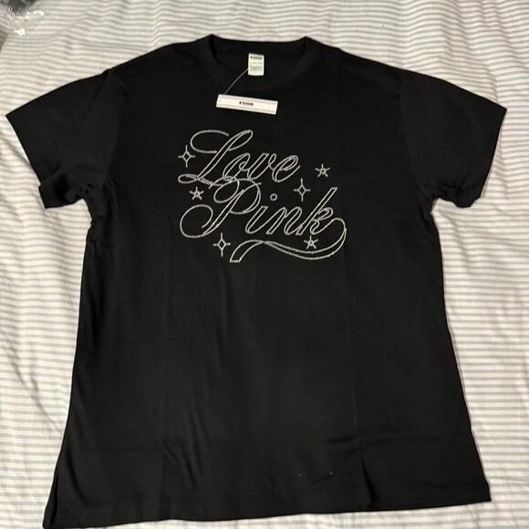Victoria’s Secret PINK Campus Cotton Bling Tee